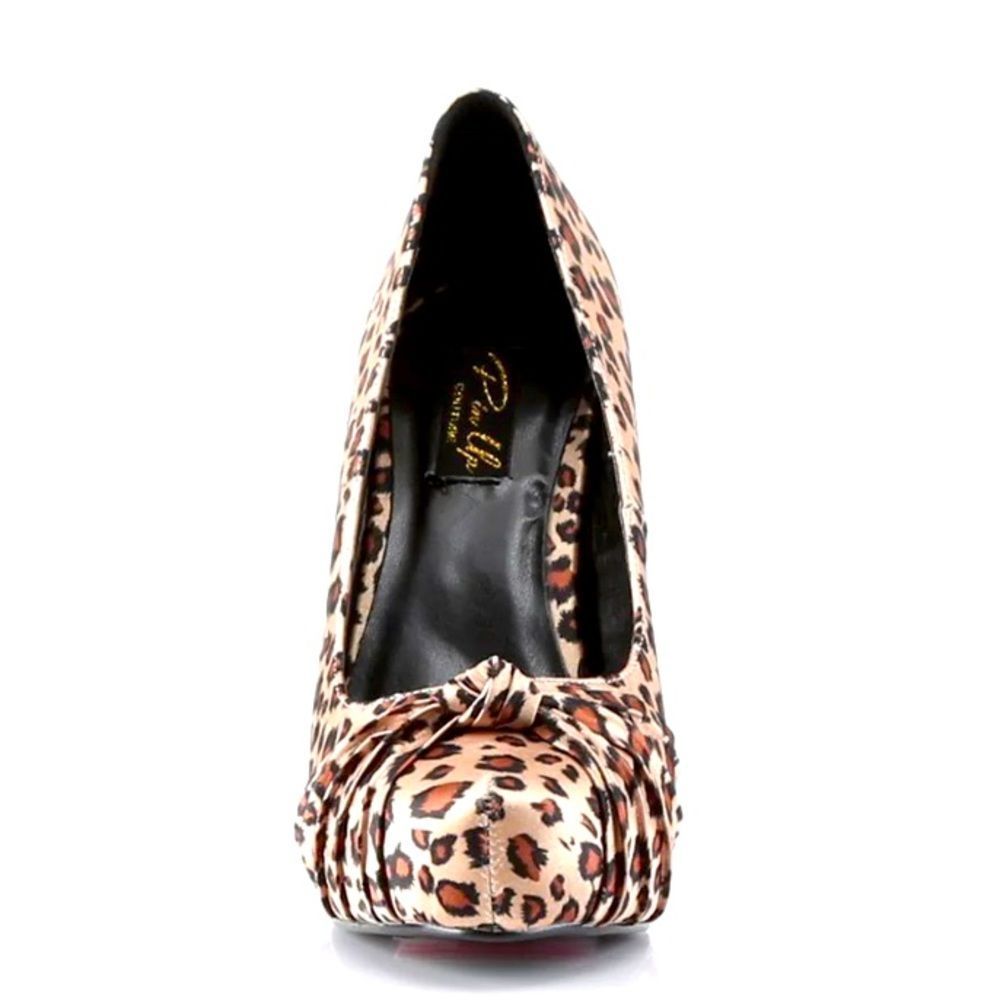 New Satin Leopard Heels